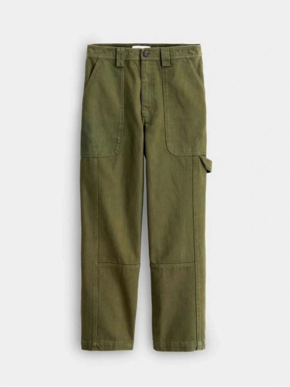 Alex Mill Pheobe Utility Cotton Cargo Pants Army Olive Green, size 30 - Picture 3 of 14